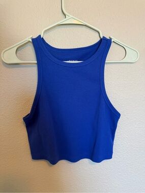 wild fable Royal Blue Ribbed Cropped Tank